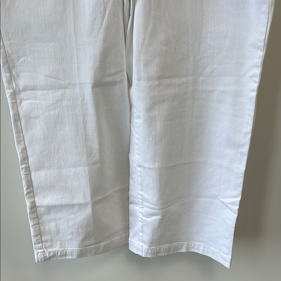NYDJ Sz 14W Teresa Wide Leg Ankle Jeans • Optic White • NWT! - Picture 6 of 16